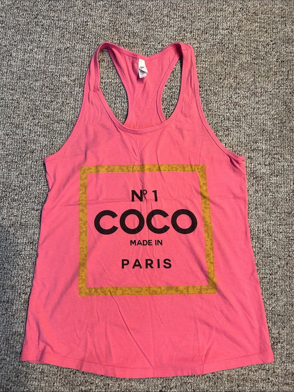 COCO Paris Pink Graphic Racerback Tank